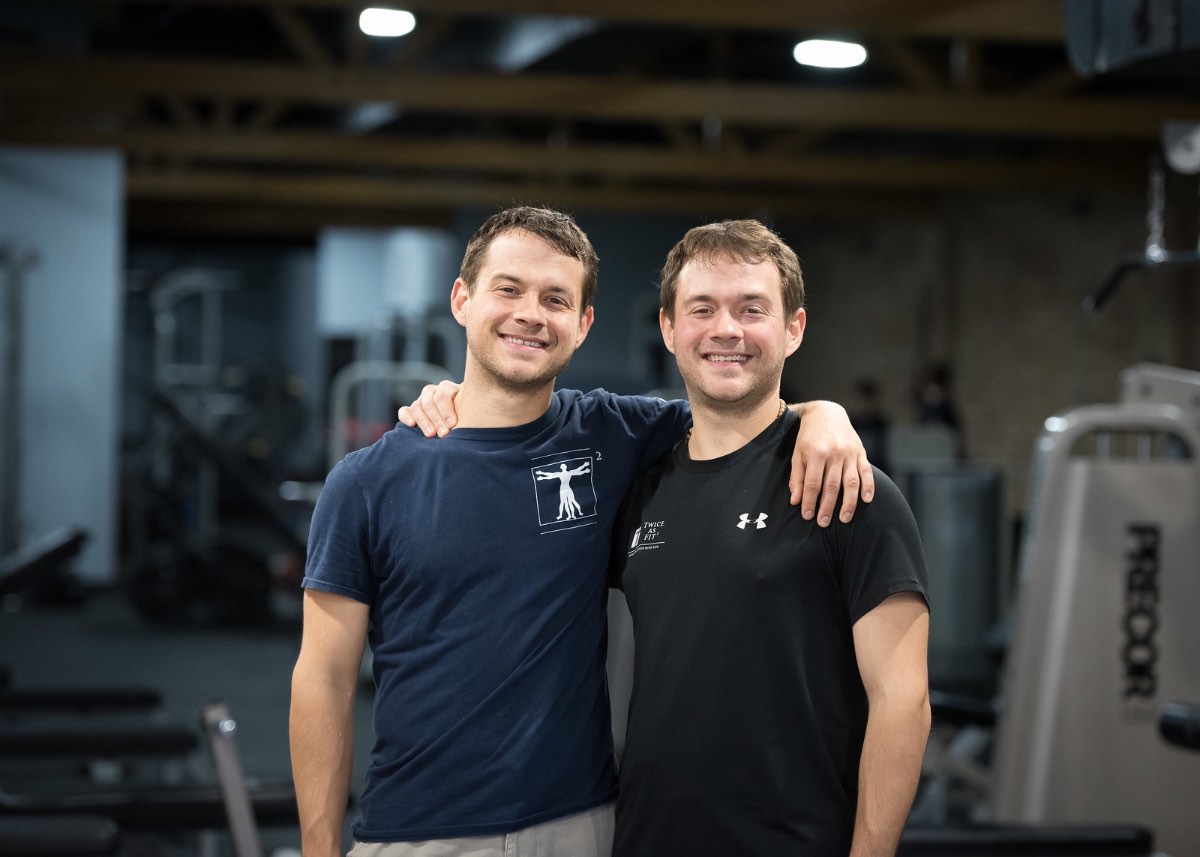 Alexander and Sean Courtney, founders of Twice as Fit Squared